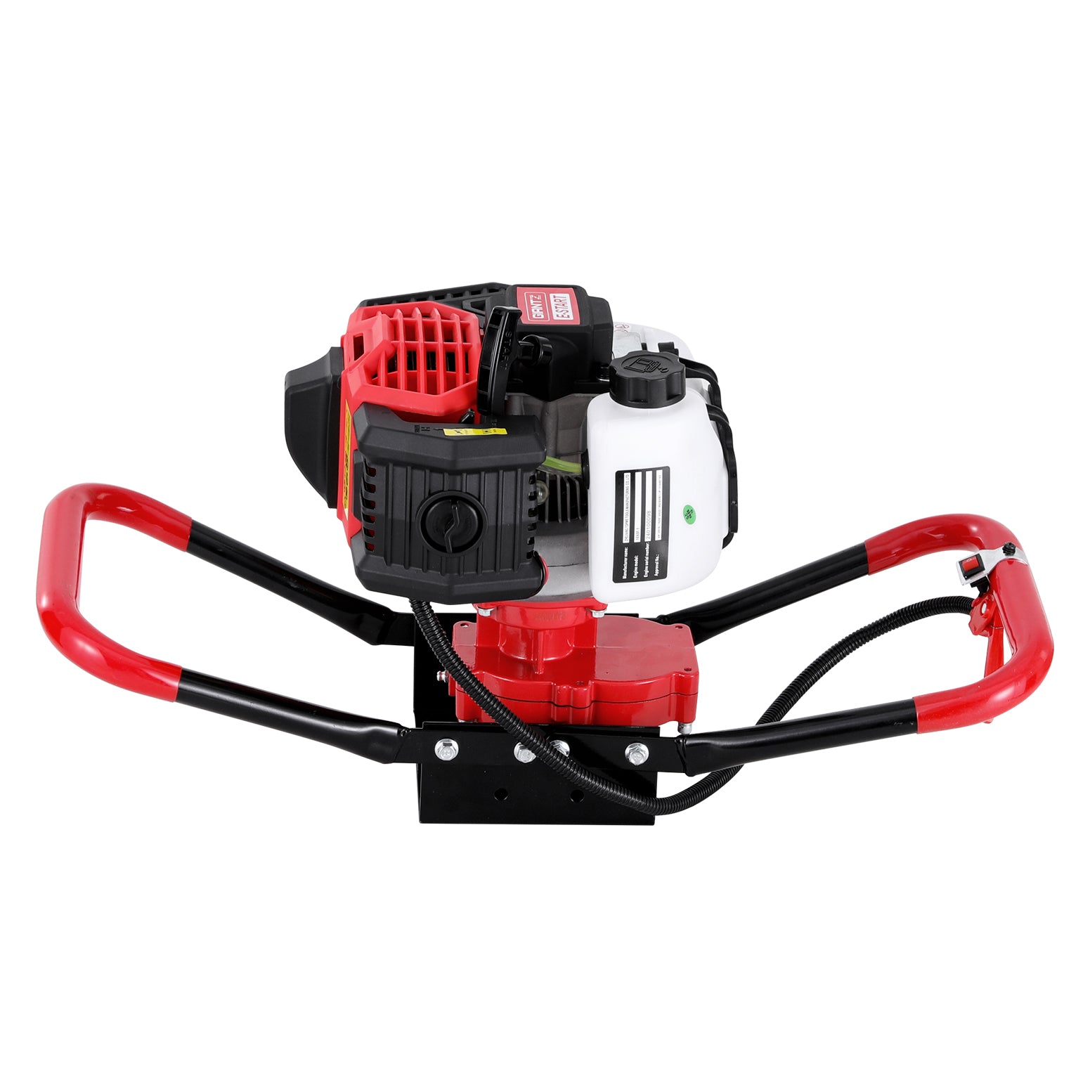 Outdoor Power Equipment: Giantz Post Hole Digger Motor Only Petrol Engine Red