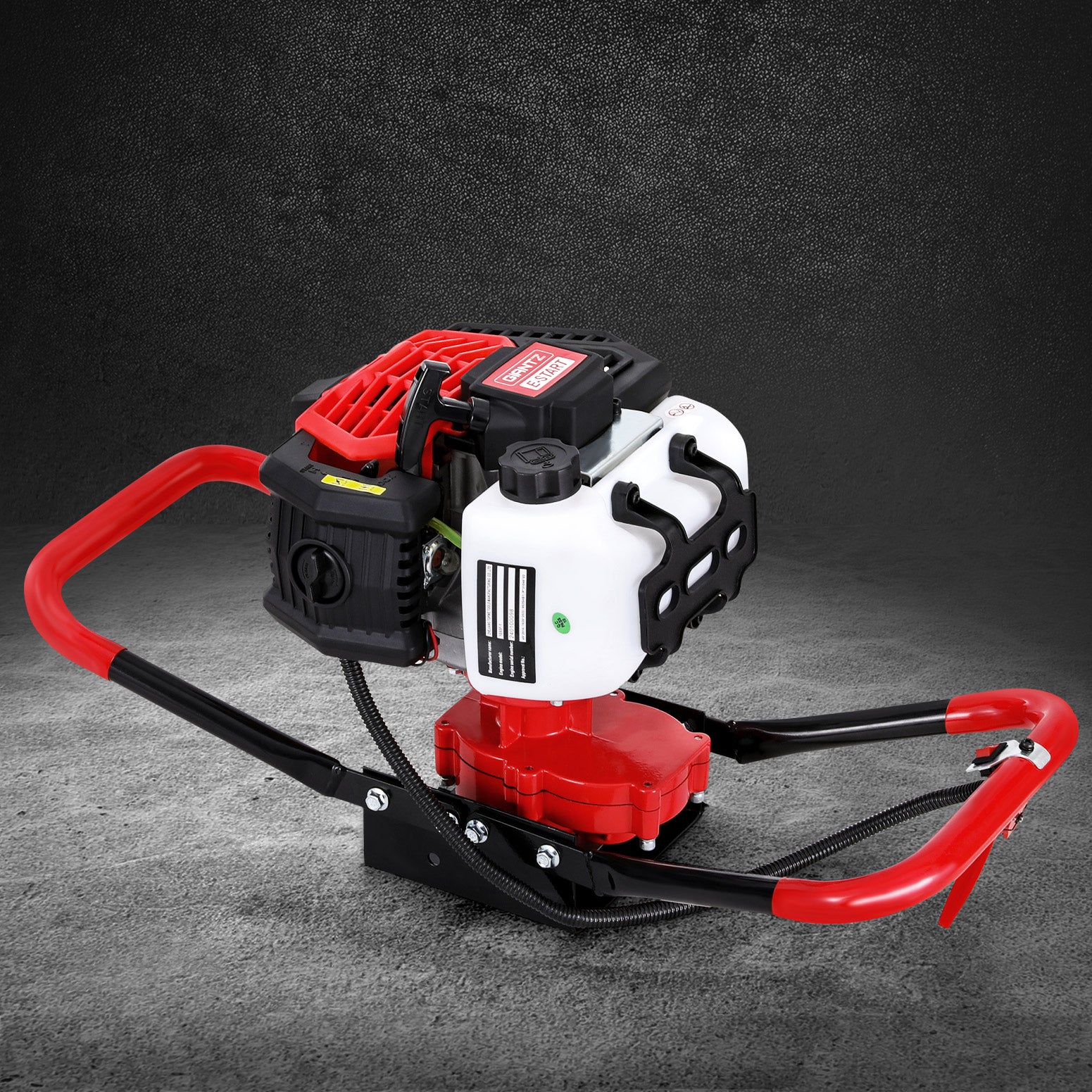 Outdoor Power Equipment: Giantz Post Hole Digger Motor Only Petrol Engine Red
