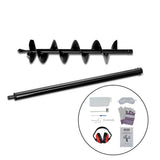 Outdoor Power Equipment: Giantz 66CC Post Hole Digger 200mm Petrol Drill Extension Auger Bits