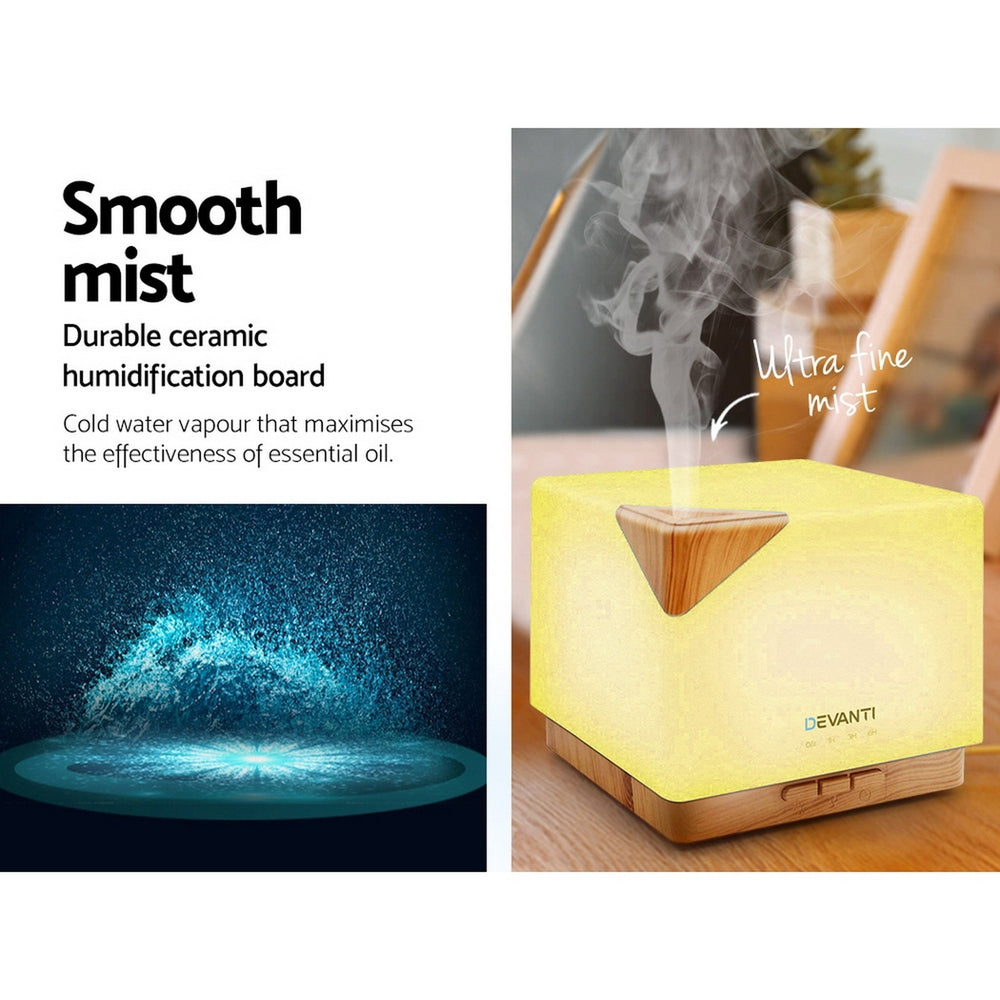 Aroma Diffusers: Devanti Aroma Diffuser Aromatherapy Humidifier 600ml