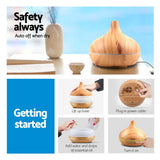 98765-Devanti Aroma Diffuser Aromatherapy Humidifier 300ml