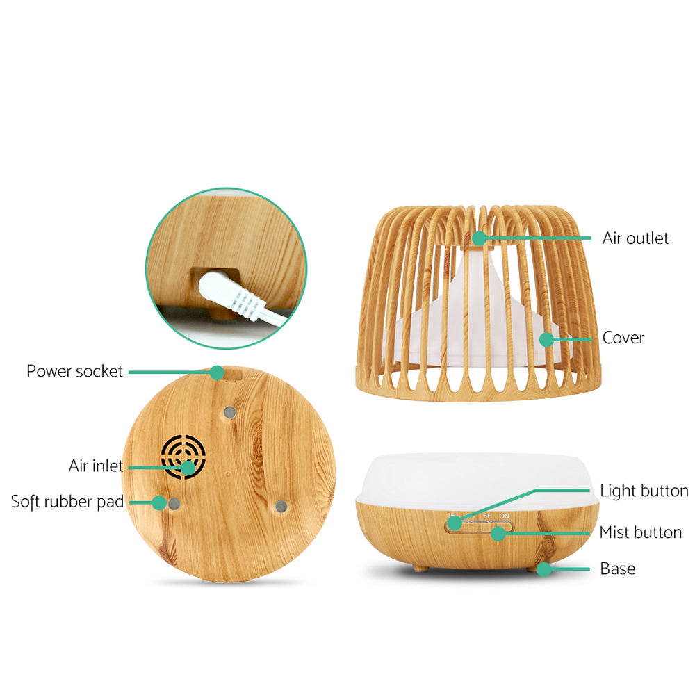 Aroma Diffusers: Devanti Aroma Diffuser Aromatherapy Remote 500ml