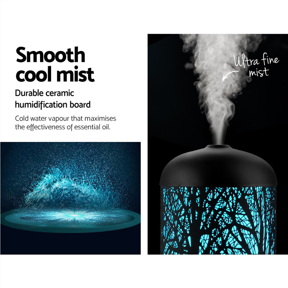Aroma Diffusers: Devanti Aroma Diffuser Aromatherapy Black 160ml
