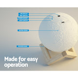 Candles & Diffusers: Devanti Aroma Diffuser Aromatherapy Moon Lamp 880ml
