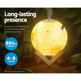 Candles & Diffusers: Devanti Aroma Diffuser Aromatherapy Moon Lamp 880ml