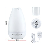 Aroma Diffusers: Devanti Ultrasonic Essential Oil Aroma Diffuser Aromatherapy Cool Mist Humidifier w/ LED Light 300ml