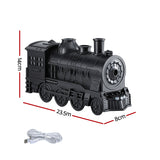 Devanti Train Aroma Diffuser Essential Oil Humidifier 300ml Smoke Ring LED Timer