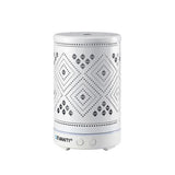 Aroma Diffusers: Devanti Ultrasonic Aroma Diffuser Aromatherapy 100ml LED Lights Iron Humidifier Forest