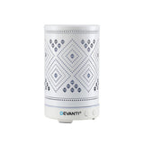 Aroma Diffusers: Devanti Ultrasonic Aroma Diffuser Aromatherapy 100ml LED Lights Iron Humidifier Forest