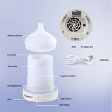 Aroma Diffusers: Devanti Ultrasonic Aroma Diffuser Aromatherapy 100ml LED Lights Iron Humidifier Forest