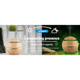 Aroma Diffusers: Devanti Aroma Diffuser Aromatherapy Light Wood 130ml