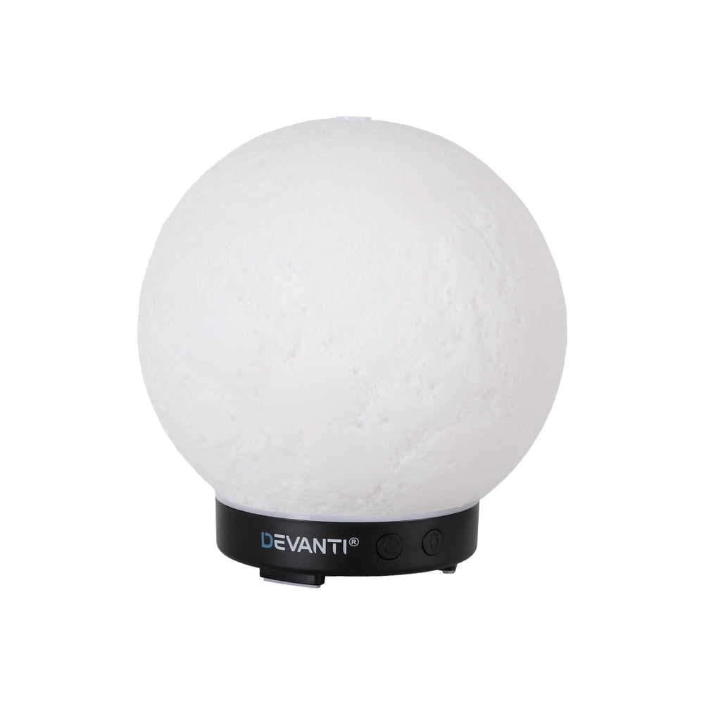 Aroma Diffusers: Devanti Ultrasonic Aroma Diffuser Aromatherapy Moon Lamp 100ml