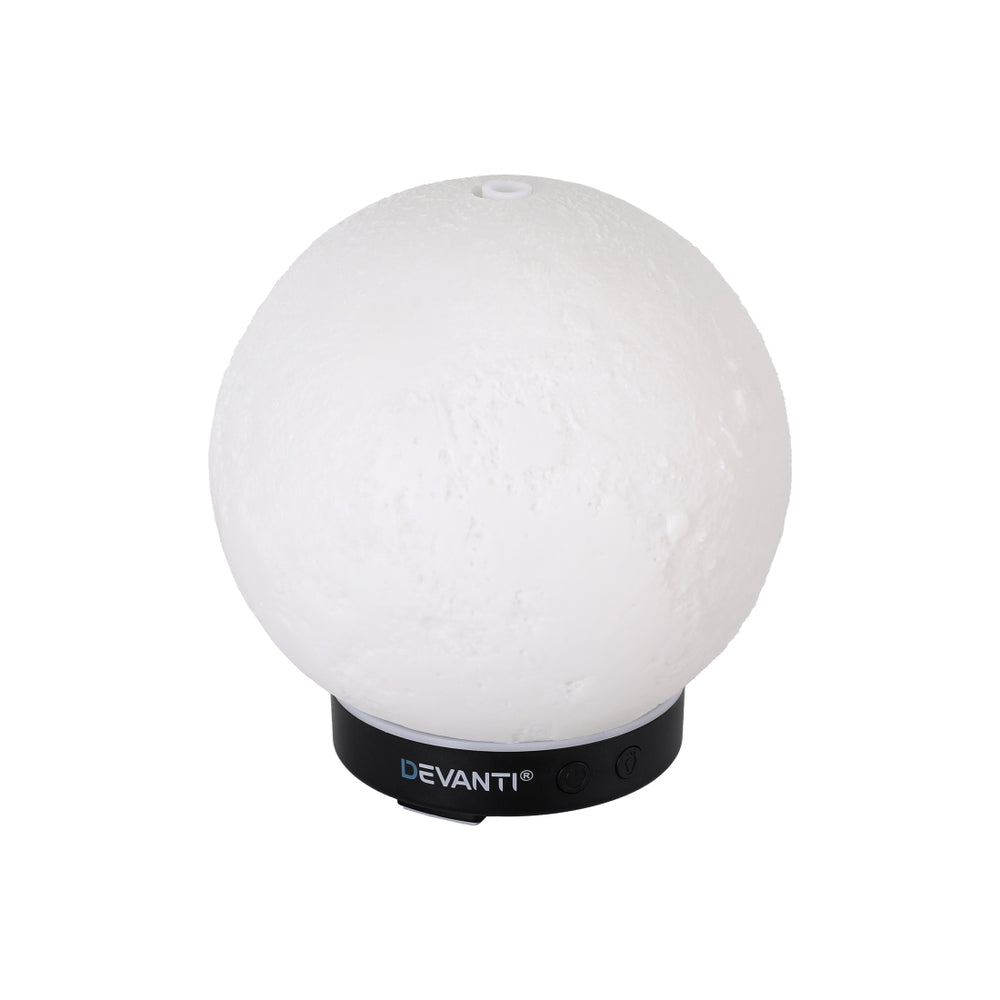 Aroma Diffusers: Devanti Ultrasonic Aroma Diffuser Aromatherapy Moon Lamp 100ml