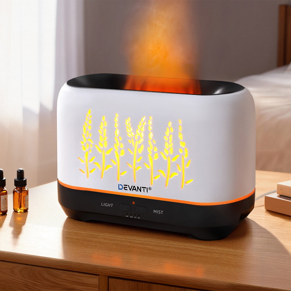 Aroma Diffusers: Devanti Aroma Diffuser Aromatherapy Flame 200ml