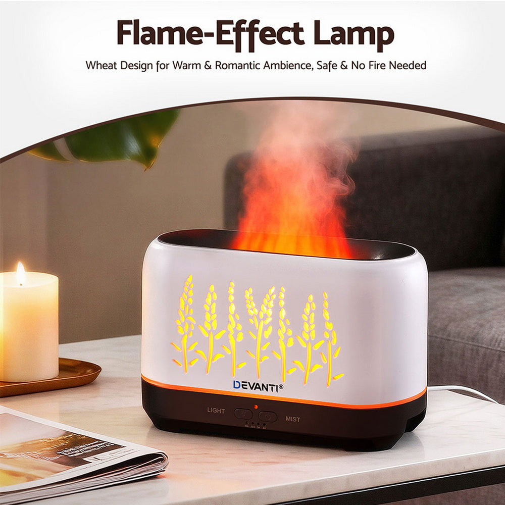 Aroma Diffusers: Devanti Aroma Diffuser Aromatherapy Flame 200ml