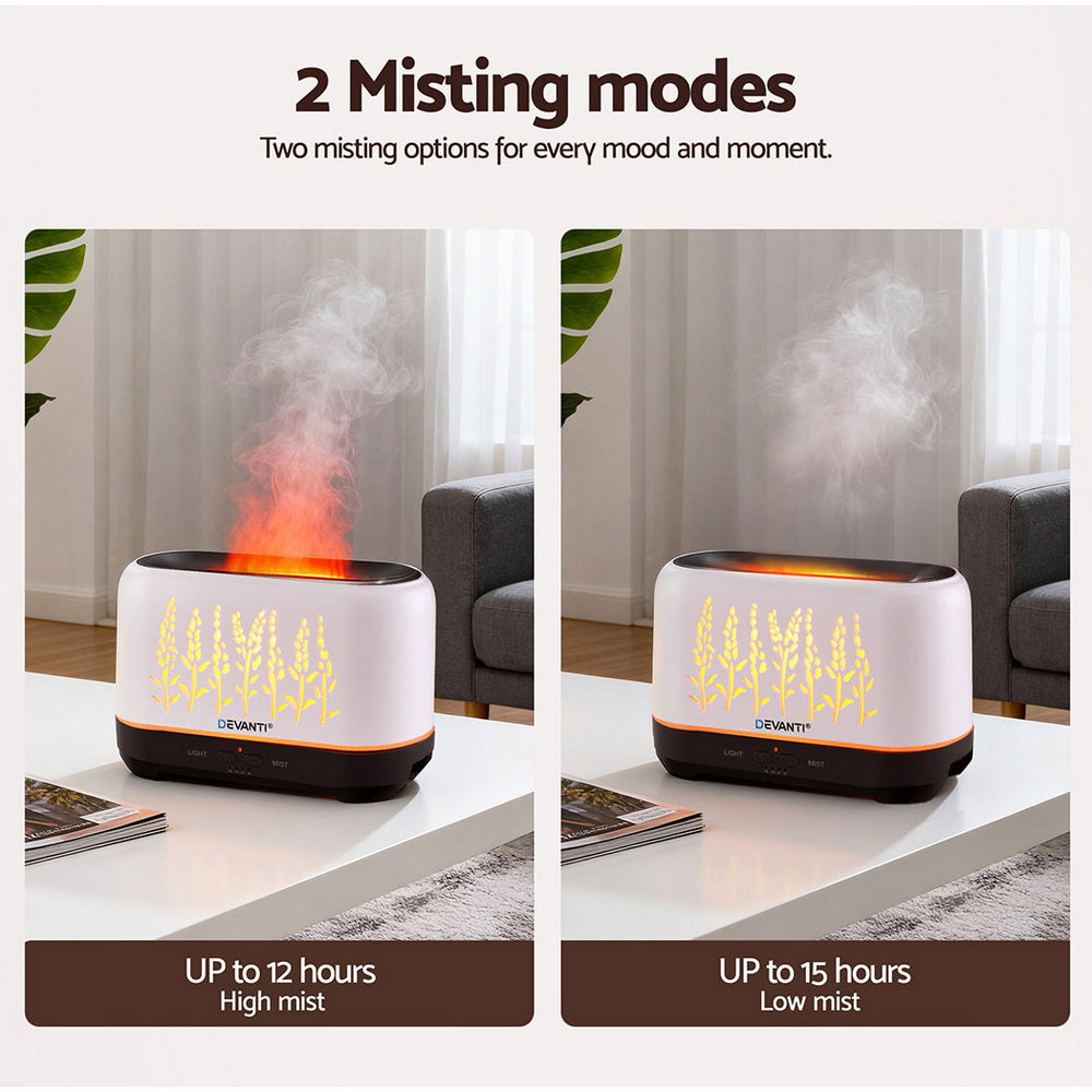 Aroma Diffusers: Devanti Aroma Diffuser Aromatherapy Flame 200ml