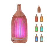Aroma Diffusers: Devanti Ultrasonic Aroma Diffuser Aromatherapy 200ml LED Lights Iron Humidifier Forest Light wood grain