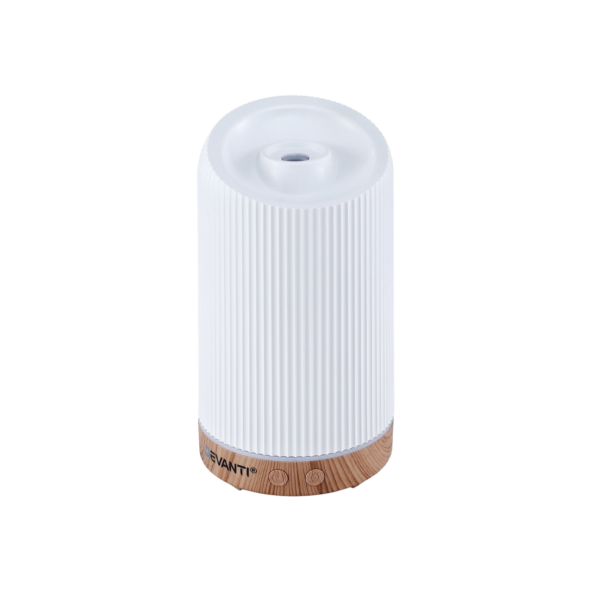 Aroma Diffusers: Devanti Ultrasonic Aroma Diffuser Aromatherapy 200ml LED Lights Iron Humidifier Forest