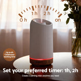 Aroma Diffusers: Devanti Ultrasonic Aroma Diffuser Aromatherapy 200ml LED Lights Iron Humidifier Forest