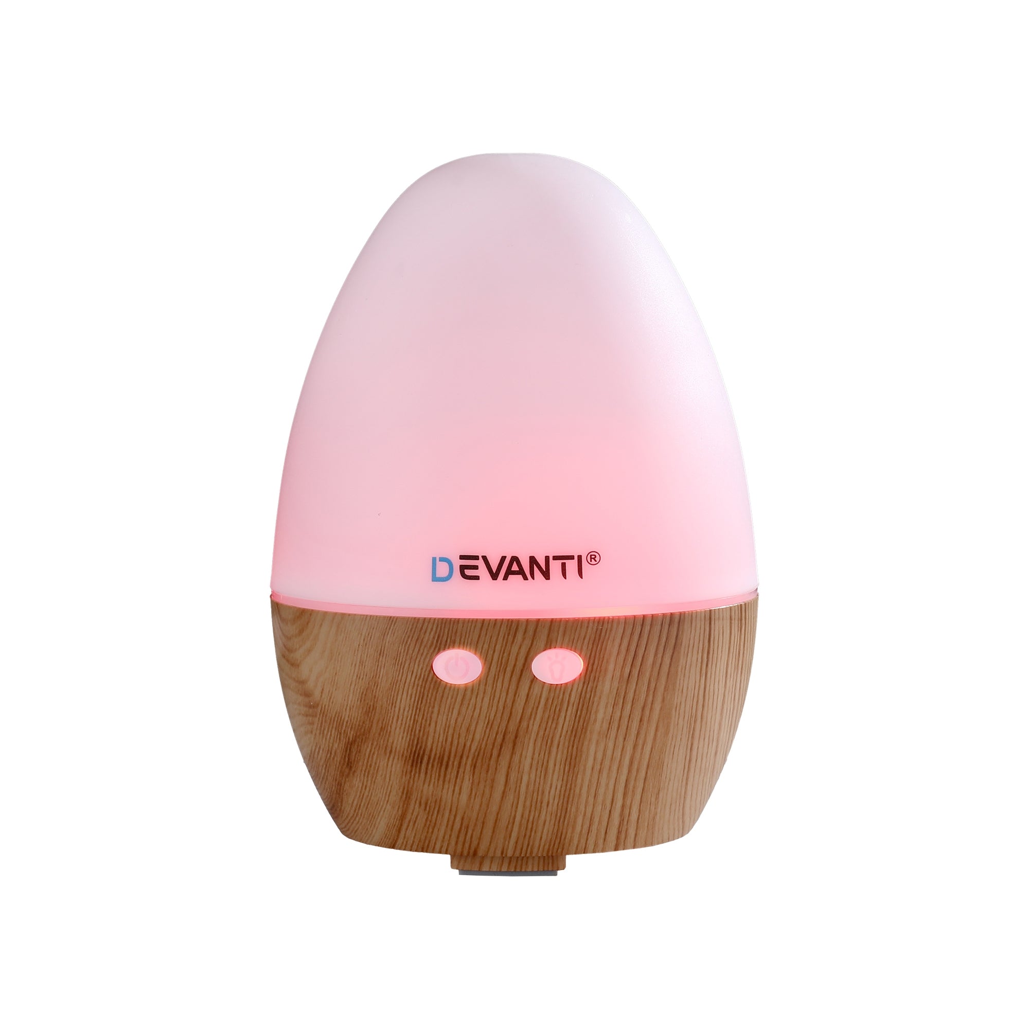 Aroma Diffusers: Devanti Ultrasonic Aroma Diffuser Aromatherapy 130ml LED Lights Iron Humidifier Forest