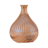 Aroma Diffusers: Devanti Ultrasonic Aroma Diffuser Aromatherapy 400ml LED Lights Iron Humidifier Forest Light wood grain