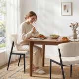 Artiss Dining Chairs Set of 2 Linen Fabric Soft Upholstered Chairs Beige