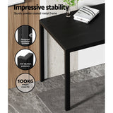 Dining Set: Artiss Dining Chairs and Table Dining Set 4 Chair Set Of 5 Black