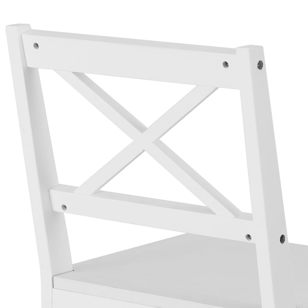 Dining Set: Artiss Dining Chairs and Table Dining Set 4 Cafe Chairs Set Of 5 4 Seater White