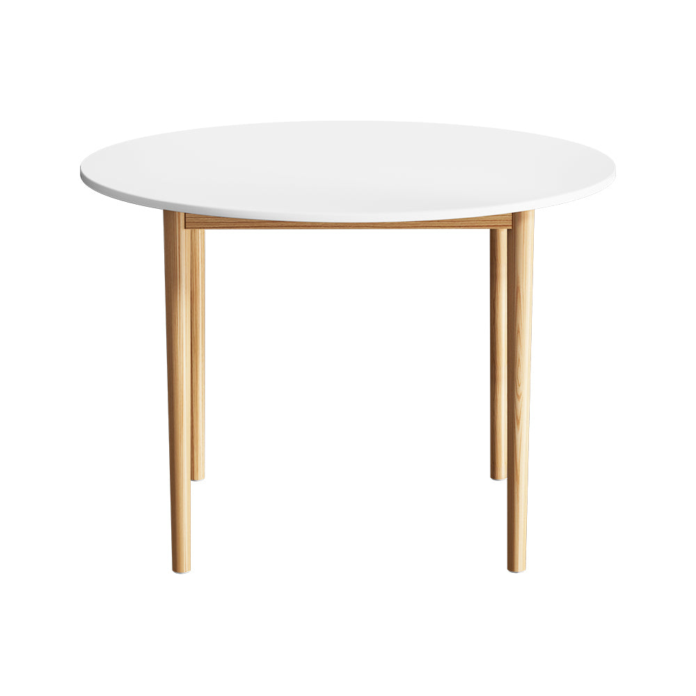 Dining Tables: Artiss Dining Table Round White 108CM Diameter Demi
