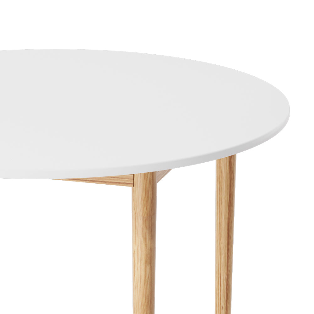 Dining Tables: Artiss Dining Table Round White 108CM Diameter Demi