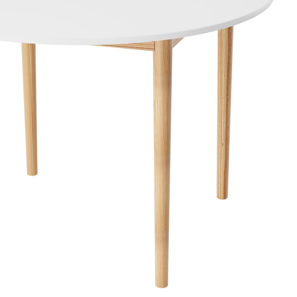 Dining Tables: Artiss Dining Table Round White 108CM Diameter Demi