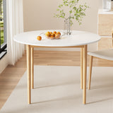 Artiss Dining Table Round White 108CM Diameter Demi