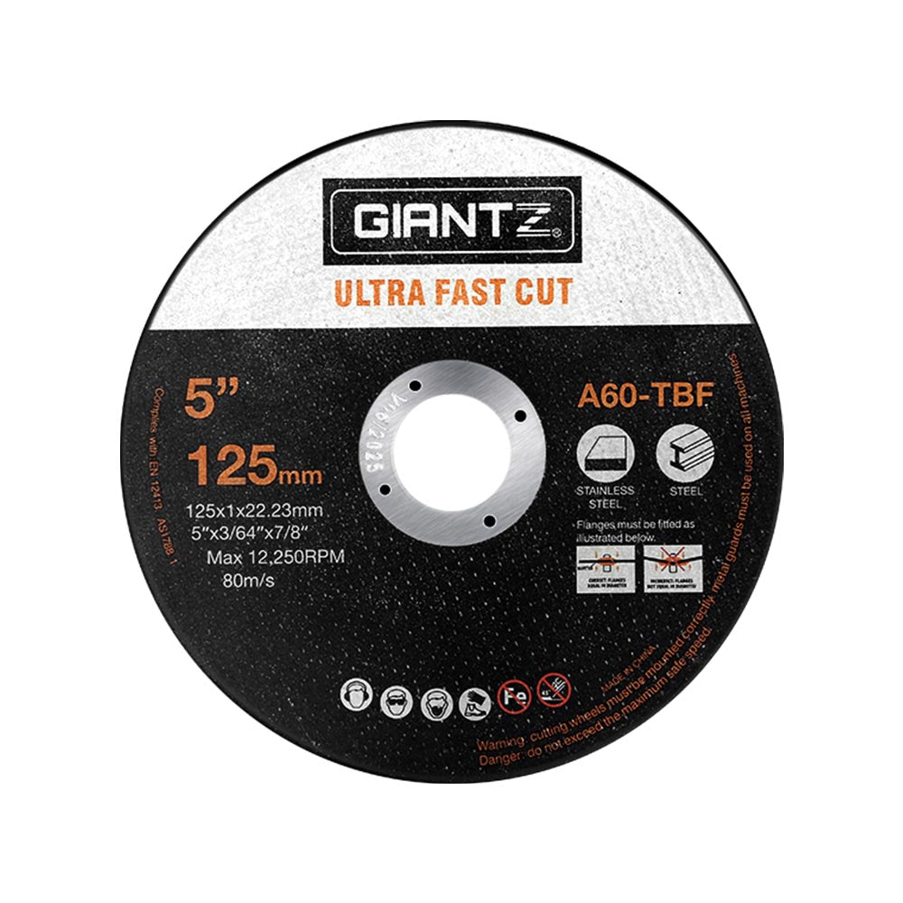 Saw Accessories: Giantz 500-Piece Cutting Discs 5" 125mm Angle Grinder Thin Cut Off Wheel Metal