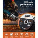Saw Accessories: Giantz 50-Piece Cutting Discs 5" 125mm Angle Grinder Thin Cut Off Wheel Metal