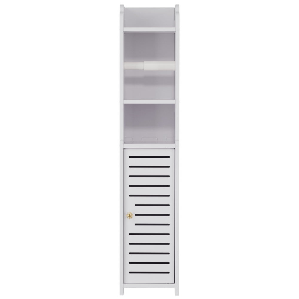 Bathroom Cabinets, Cupboards & Storage: Artiss Bathroom Cabinet Toilet Roll Holder Tissue Organizer 3 Tier Floor Cabinet