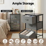 Dressers: Artiss Chest of 3 Drawers Storage Dresser Tallboy Grey