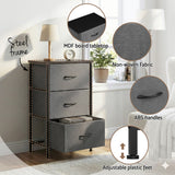 Dressers: Artiss Chest of 3 Drawers Storage Dresser Tallboy Grey