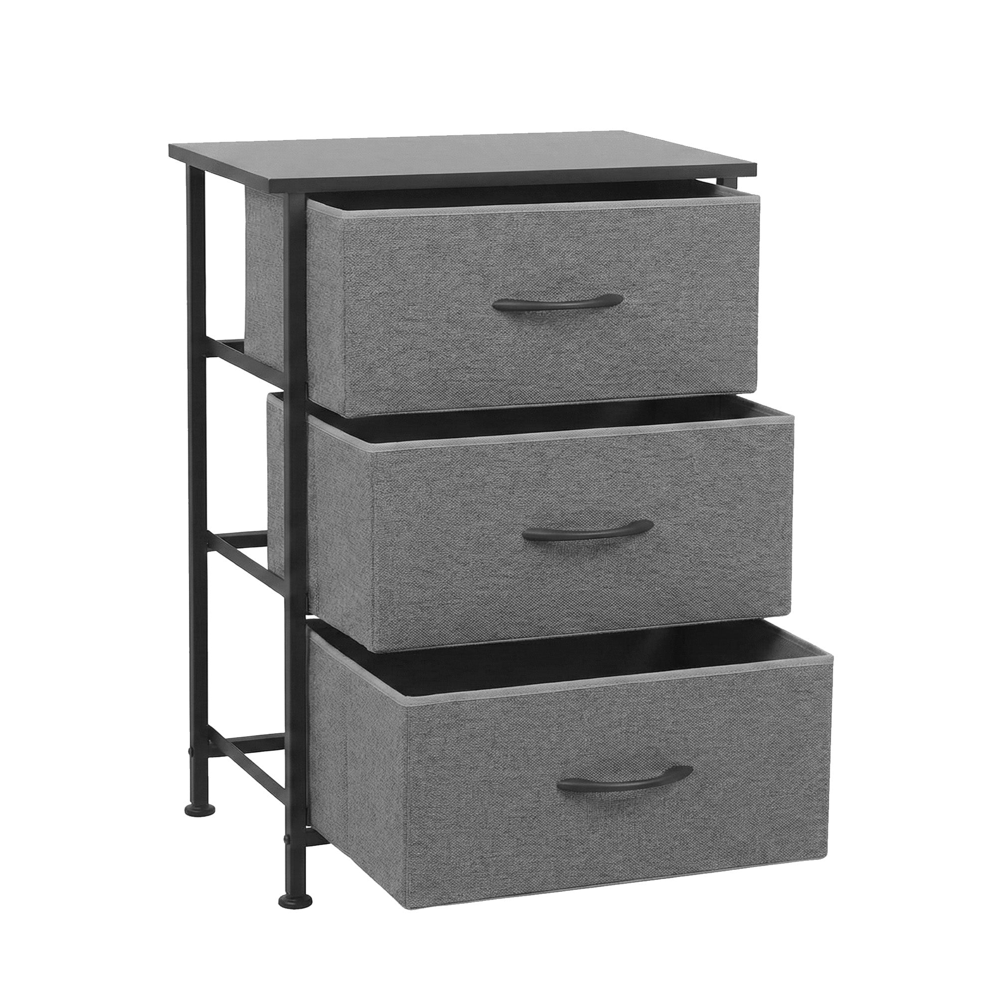 Dressers: Artiss Chest of 3 Drawers Storage Dresser Tallboy Grey