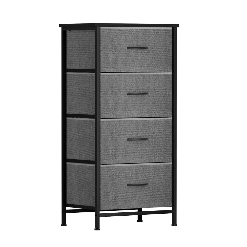 Dressers: Artiss Chest of 4 Drawers Storage Dresser Tallboy Grey