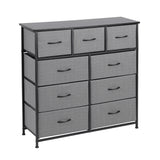 Dressers: Artiss Chest of 9 Drawers Storage Dresser Tallboy Dark Grey