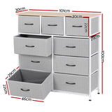 Dressers: Artiss Chest of 9 Drawers Storage Dresser Tallboy Light Grey