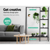 Clothing & Wardrobe Storage: Artiss Wardrobe Clothes Rack Airer Coat Stand Closet 150cm
