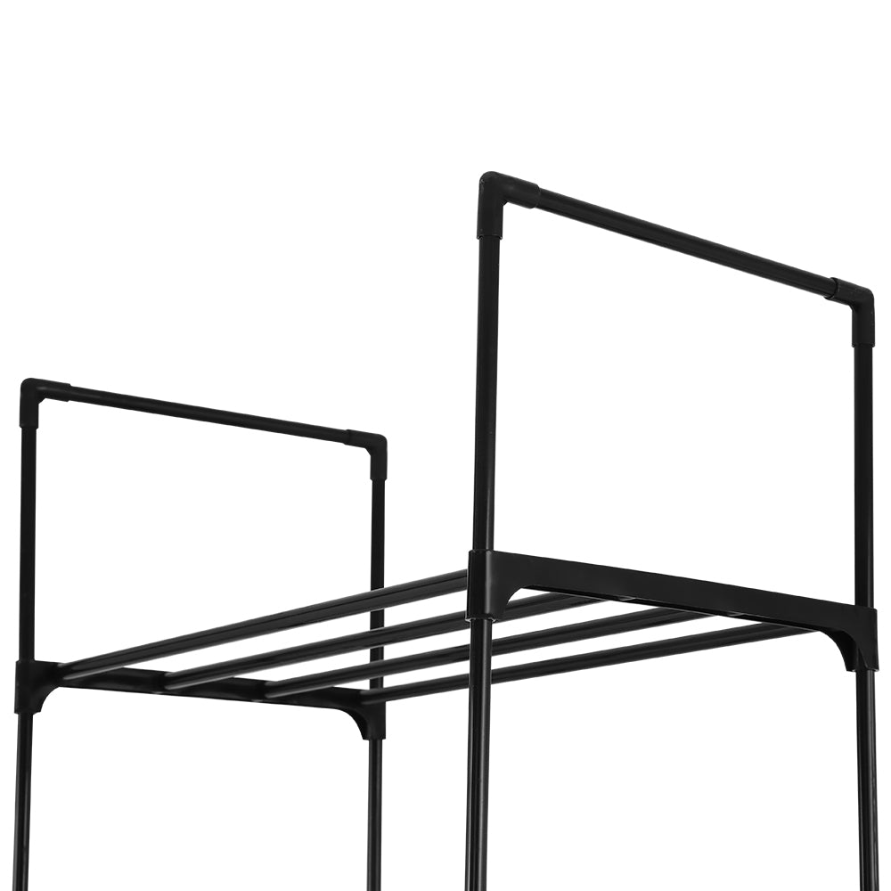 Shoe Storage: Artiss Shoe Rack DIY Stackable 10-tier Black Dunn