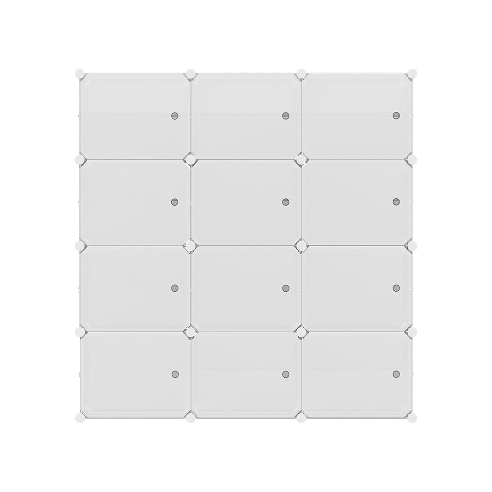 Shoe Storage: Artiss Shoe Rack DIY 12 Storage Cube Stackable White