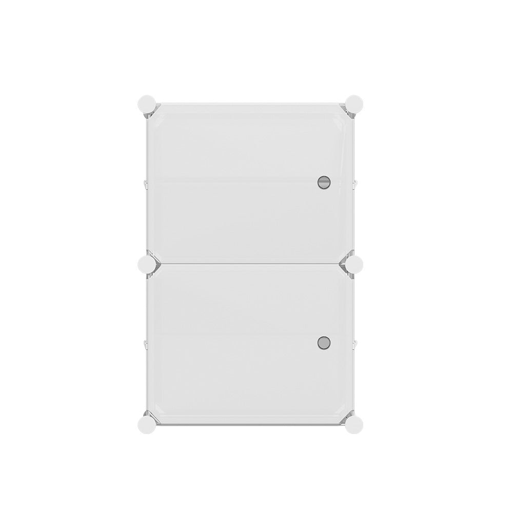 Shoe Storage: Artiss Shoe Rack DIY Set of 2 Storage Cube Stackable White