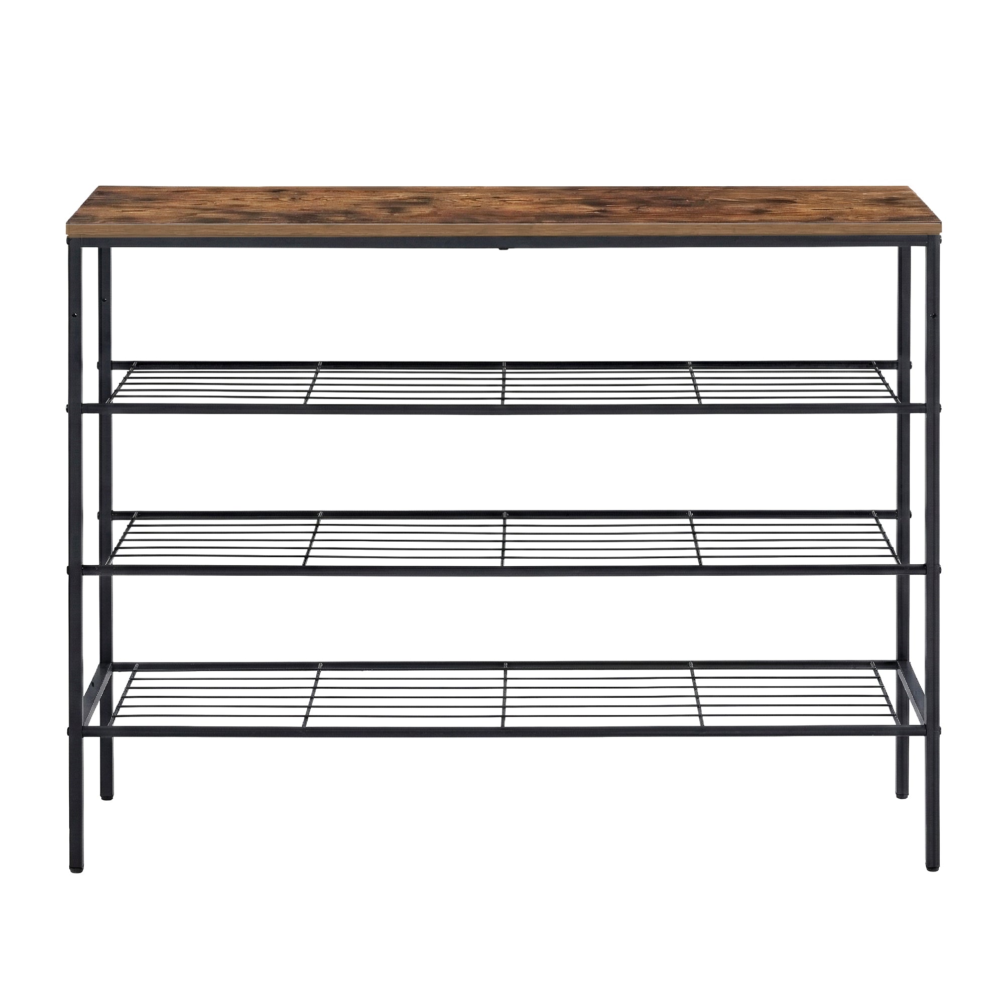 Shoe Storage: Artiss Shoe Rack 4 tier Storage Organiser Walnut