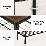 Shoe Storage: Artiss Shoe Rack 4 tier Storage Organiser Walnut