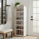 Shoe Storage: Artiss Foldable Shoe Storage Box 6 Tier 12 Pairs Entryway