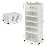 Shoe Storage: Artiss Foldable Shoe Storage Box 6 Tier 12 Pairs Entryway