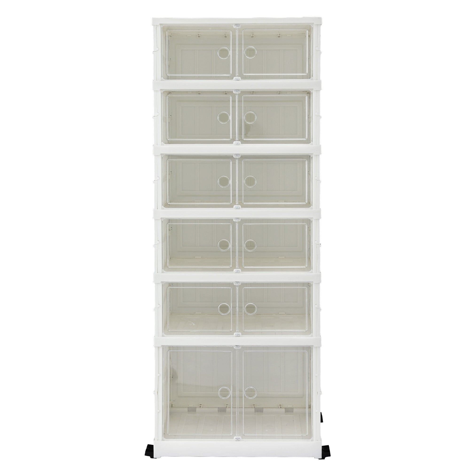 Shoe Storage: Artiss Foldable Shoe Storage Box 6 Tier 12 Pairs Entryway